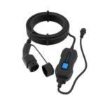 BIZLINE - Câble de charge IRVE monophasé avec boitier 10A - 5 mètres mode 2 noir avec sac