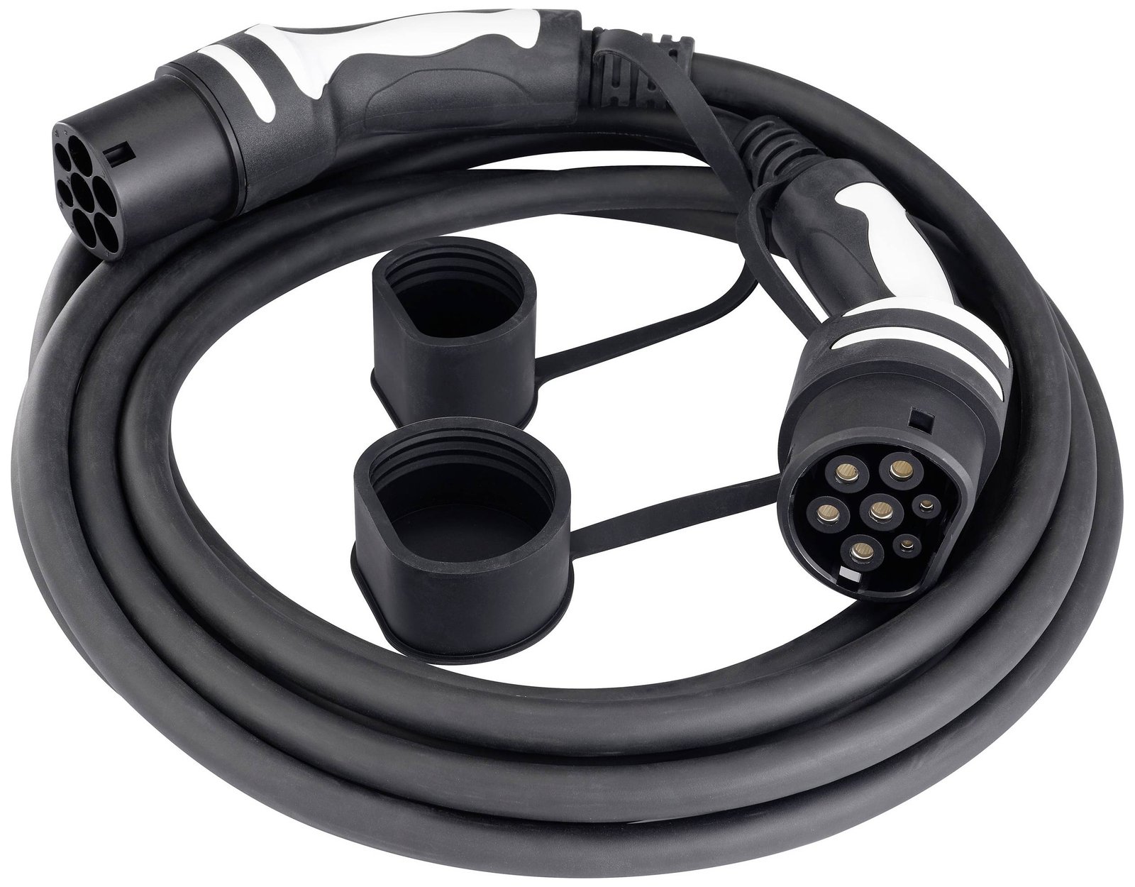 sygonix-sy-5836548-emobility-charging-cable-7-00-m-suitable-for-outdoor-use EVLink - Câbles de charge 32A - monophasé - Prises T2-T1 - 7 mètres – Image 2